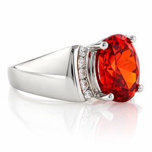Big Fire Cherry Opal Ring
