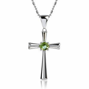 Zultanite Cross Silver Pendant