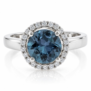 Alexandrite Round Cut Ring Changing Color Stone