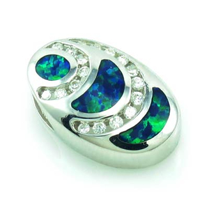 Elegant Australian Opal Pendant