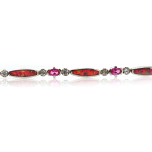 Lustrous Australian Pink Opal and Pink Sapphire