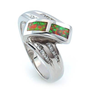 Australian Pink Opal Stylish Ring