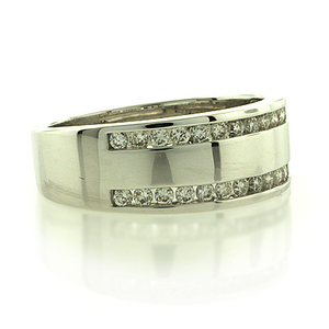 14K White Gold Diamond Ring