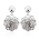 Silver Earrings In Flower Shape