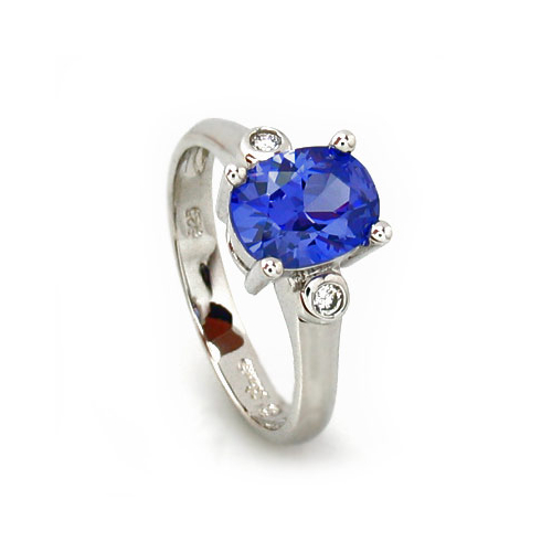Stunning Blue Tanzanite Ring