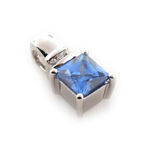 Beautiful Tanzanite Sterling Silver Pendant