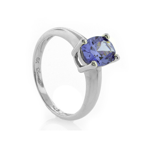 Tanzanite Silver Ring