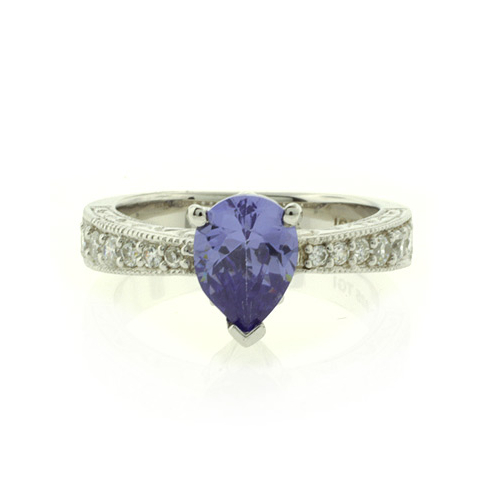 Tanzanite Ring In Sterling Silver