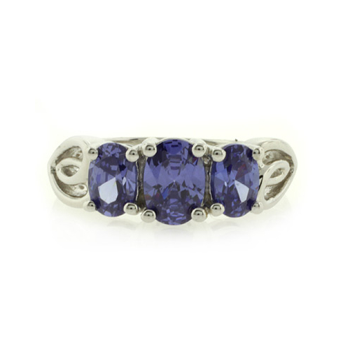 Tanzanite Silver Ring