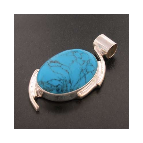 Turquoise Silver Pendant