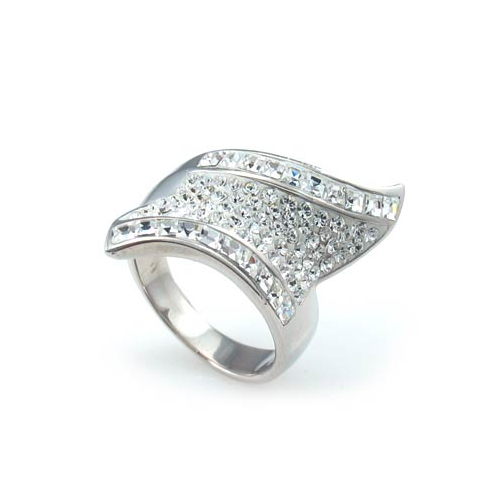 Swarovski Crystals Silver Ring