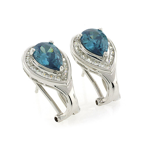 Alexandrite Silver Earrings