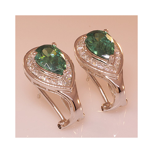 Alexandrite Silver Earrings