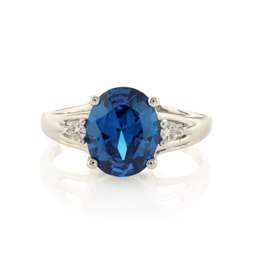 Sterling Silver Blue Topaz Ring