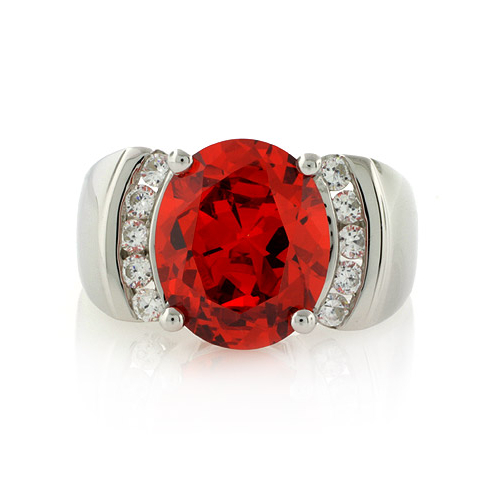Big Fire Cherry Opal Ring