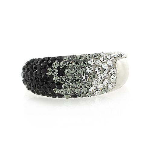 Swarovski Crystals Silver Ring