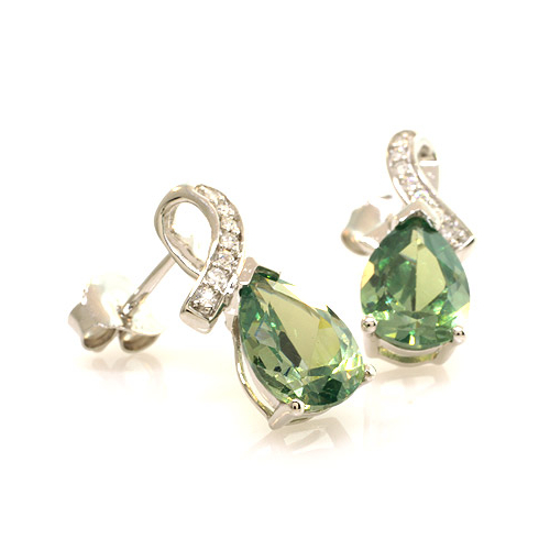Alexandrite Sterling Silver Earrings