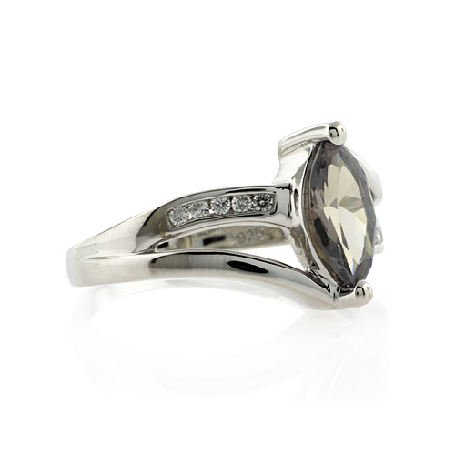 Sterling Silver Marquise Cut Alexandrite Rings