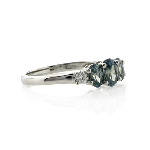3 Stone Alexandrite Ring