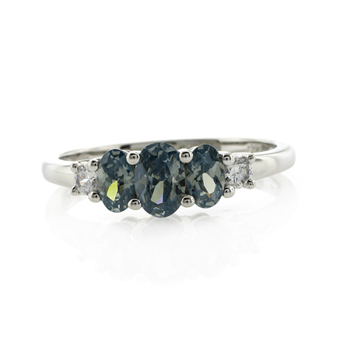 3 Stone Alexandrite Ring