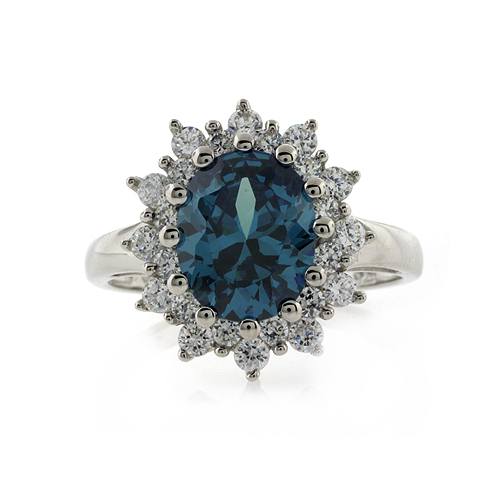 Alexandrite (Changing Color Gemstone) Silver Ring