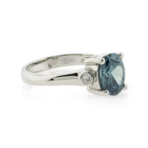 Sterling Silver Solitaire Alexandrite Ring
