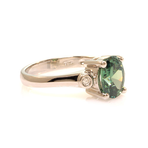 Sterling Silver Solitaire Alexandrite Ring