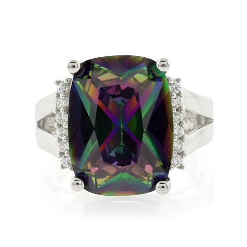 Mystic Fire Topaz Jewelry Rings