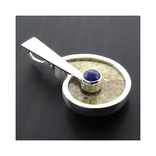 Genuine Ammonite Amethyst Pendant