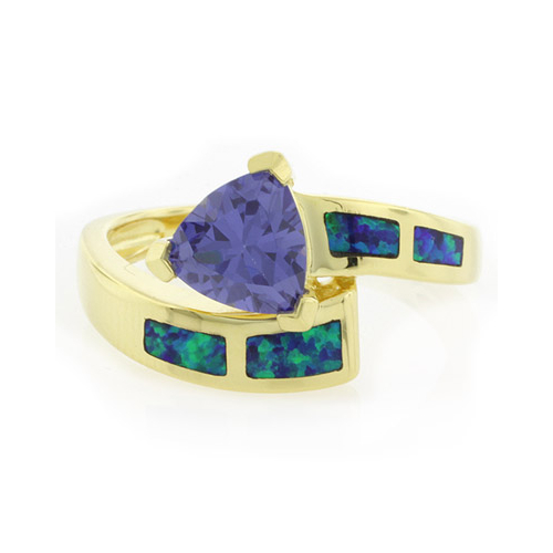 Opal Tanzanite Ring