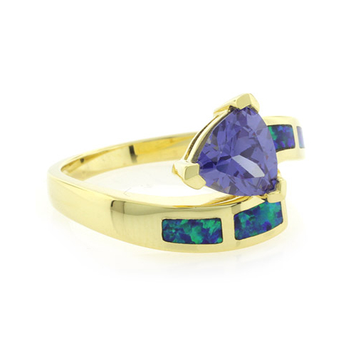 Opal Tanzanite Ring