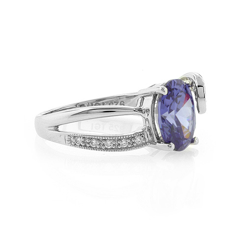 Tanzanite Silver Ring