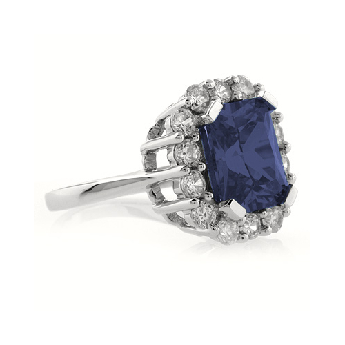 Tanzanite Silver Ring