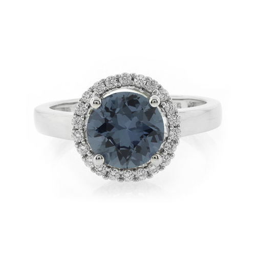 Alexandrite Round Cut Ring Changing Color Stone