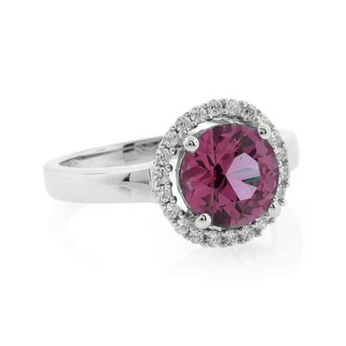 Alexandrite Round Cut Ring Changing Color Stone