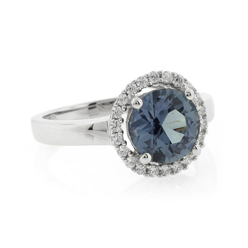 Alexandrite Round Cut Ring Changing Color Stone