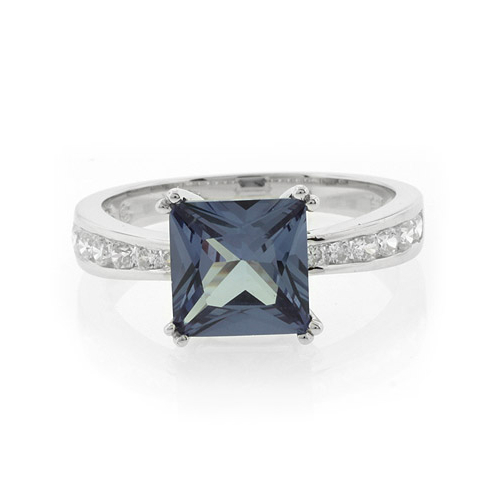 Engagement Alexandrite Silver Ring
