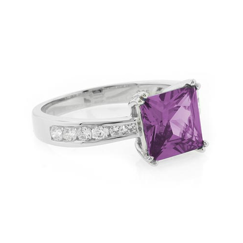 Engagement Alexandrite Silver Ring