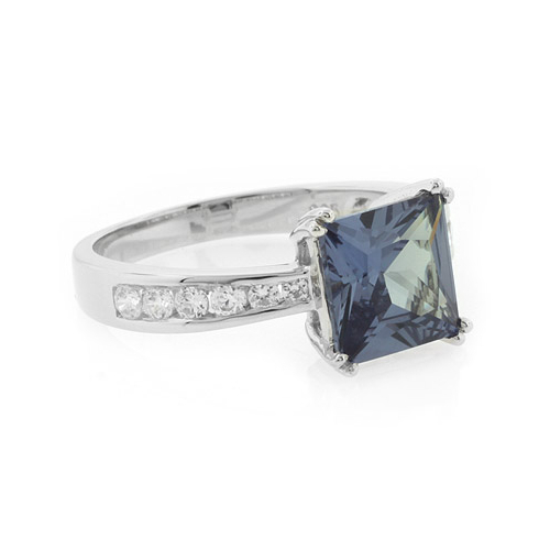 Engagement Alexandrite Silver Ring