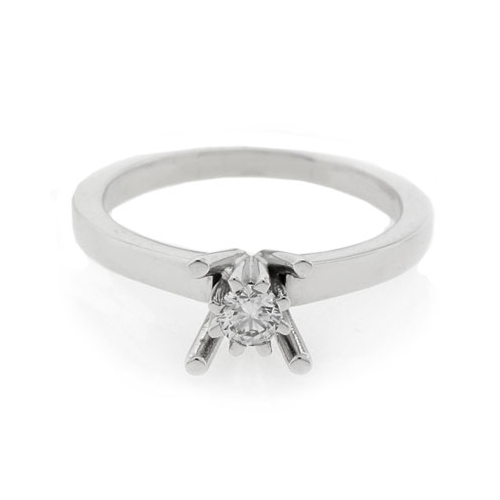 0.19 ct tw Diamond Engagement Ring Setting in 18K White Gold