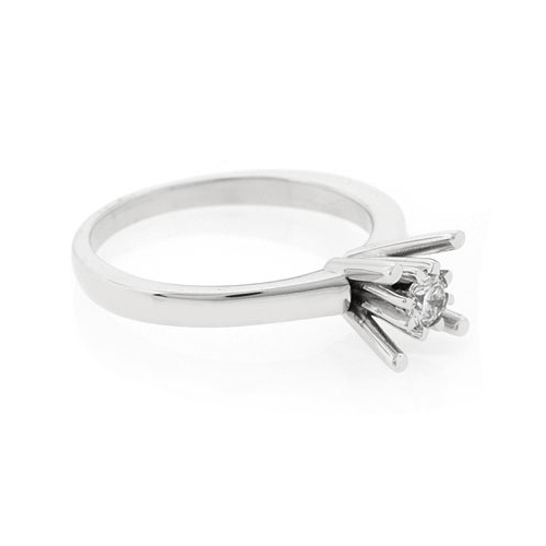 0.19 ct tw Diamond Engagement Ring Setting in 18K White Gold