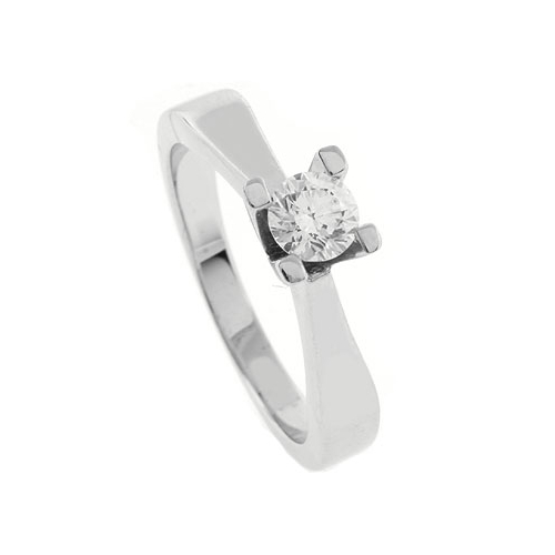 0.38 ct tw Diamond Engagement Ring Setting in 18K White Gold