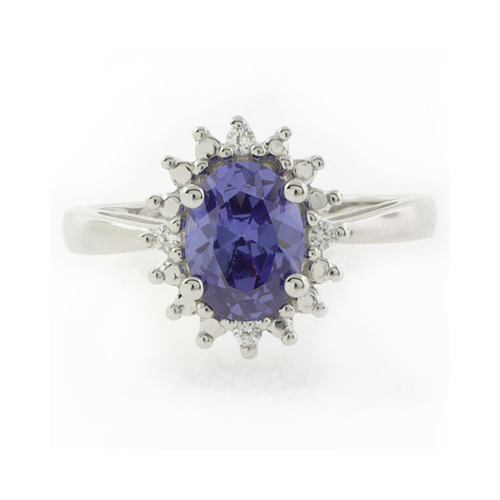 Tanzanite Princess Kate Style Ring