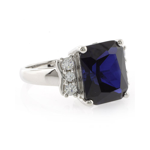 Sapphire Silver Ring