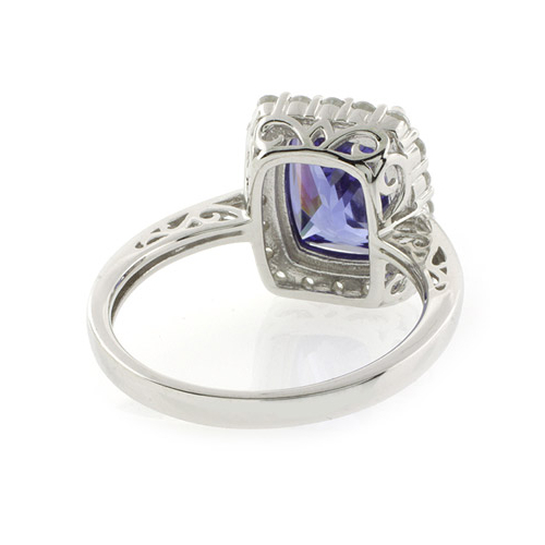 High Quality Tanzanite Sterling Silver Ring