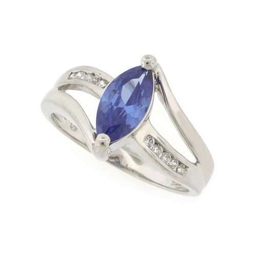 Tanzanite Silver Ring