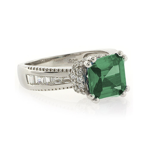 Color Changing Ascher Cut Stone Ring