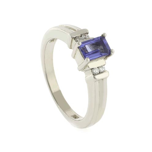 Emerald Cut Tanzanite Ring