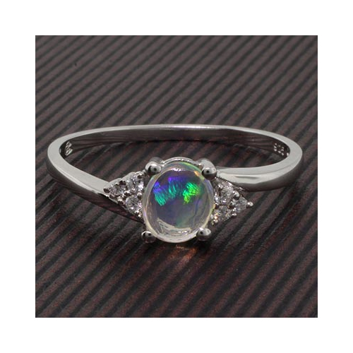 Mined High Quality Mexican Jelly Fire Opal Ring