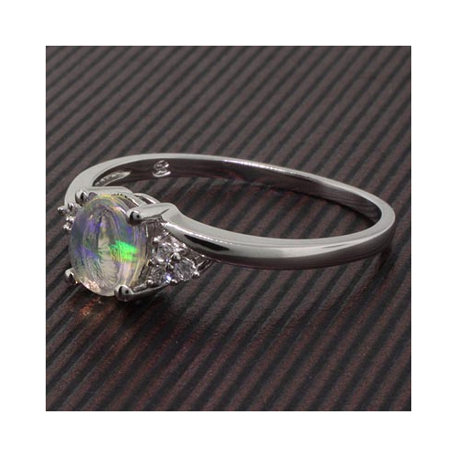 Mined High Quality Mexican Jelly Fire Opal Ring